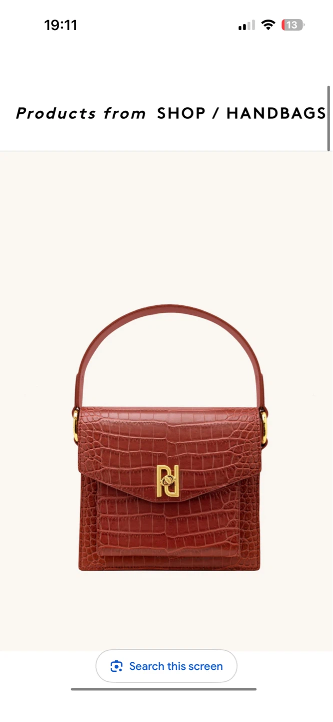 Discontinued JW Pei Lucy Bag in Red Croc - photo 2