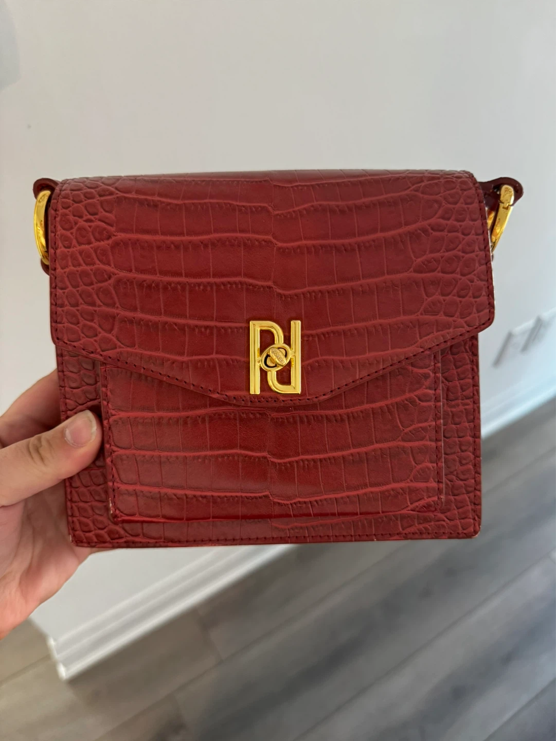 Discontinued JW Pei Lucy Bag in Red Croc - photo 3