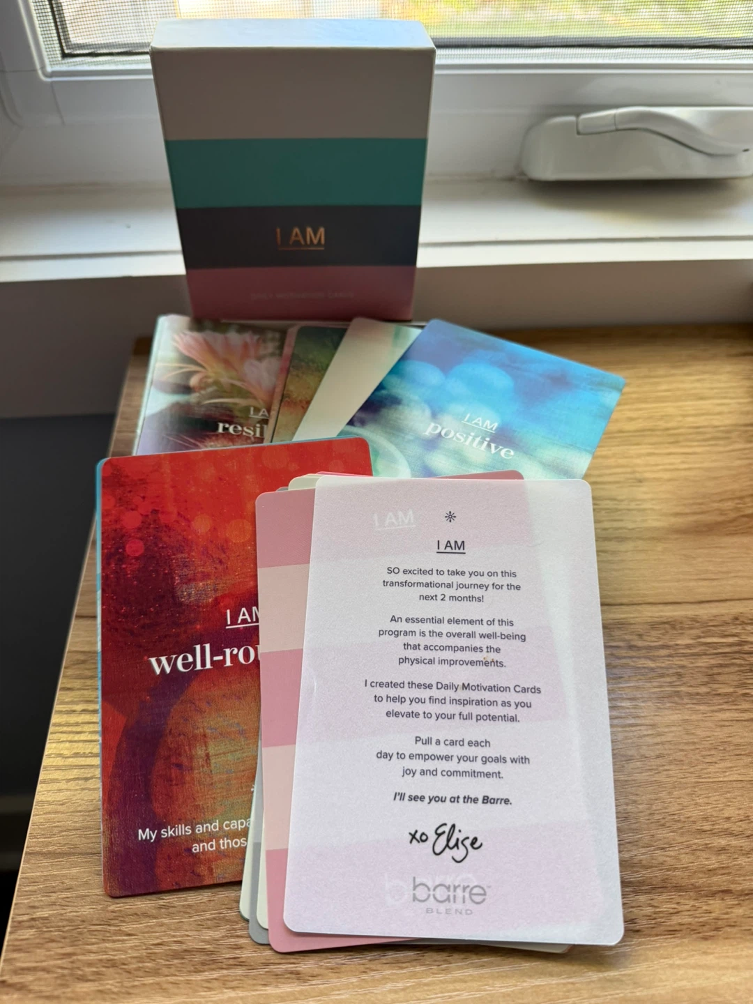 Barre Blend I AM Daily Motivation Cards