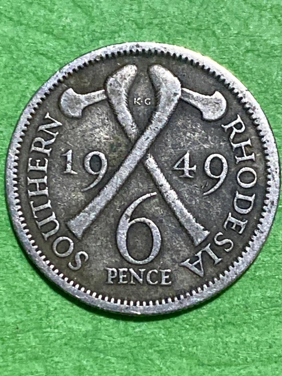 Southern Rhodesia 6 Pence Coin 1949
