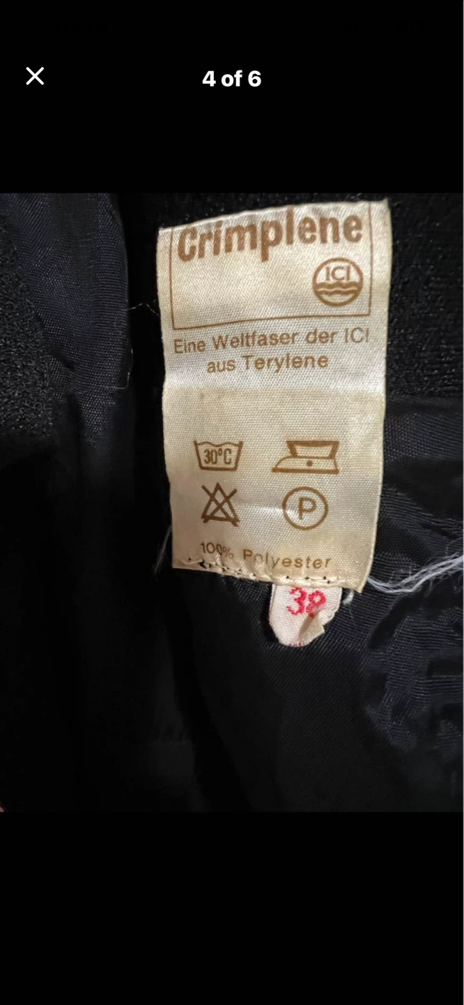 Crimpene Black Polyester Dress with Embroidered Detail - photo 5