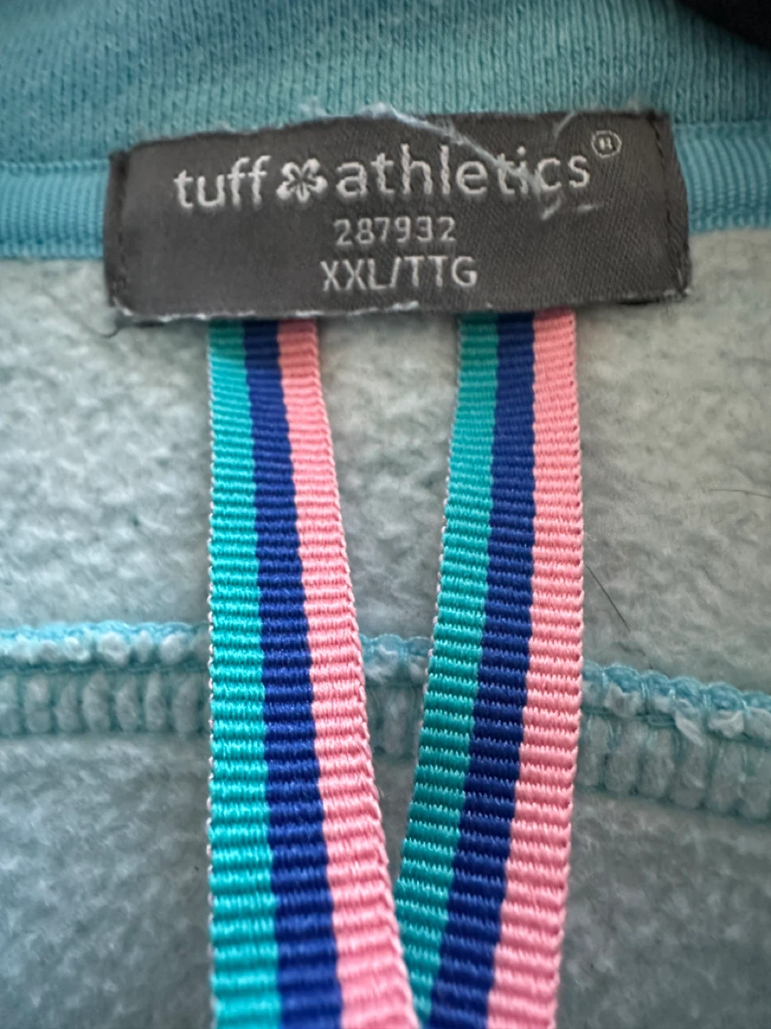 Tuff Athletics Blue Zip-Up Hoodie XXL - photo 2