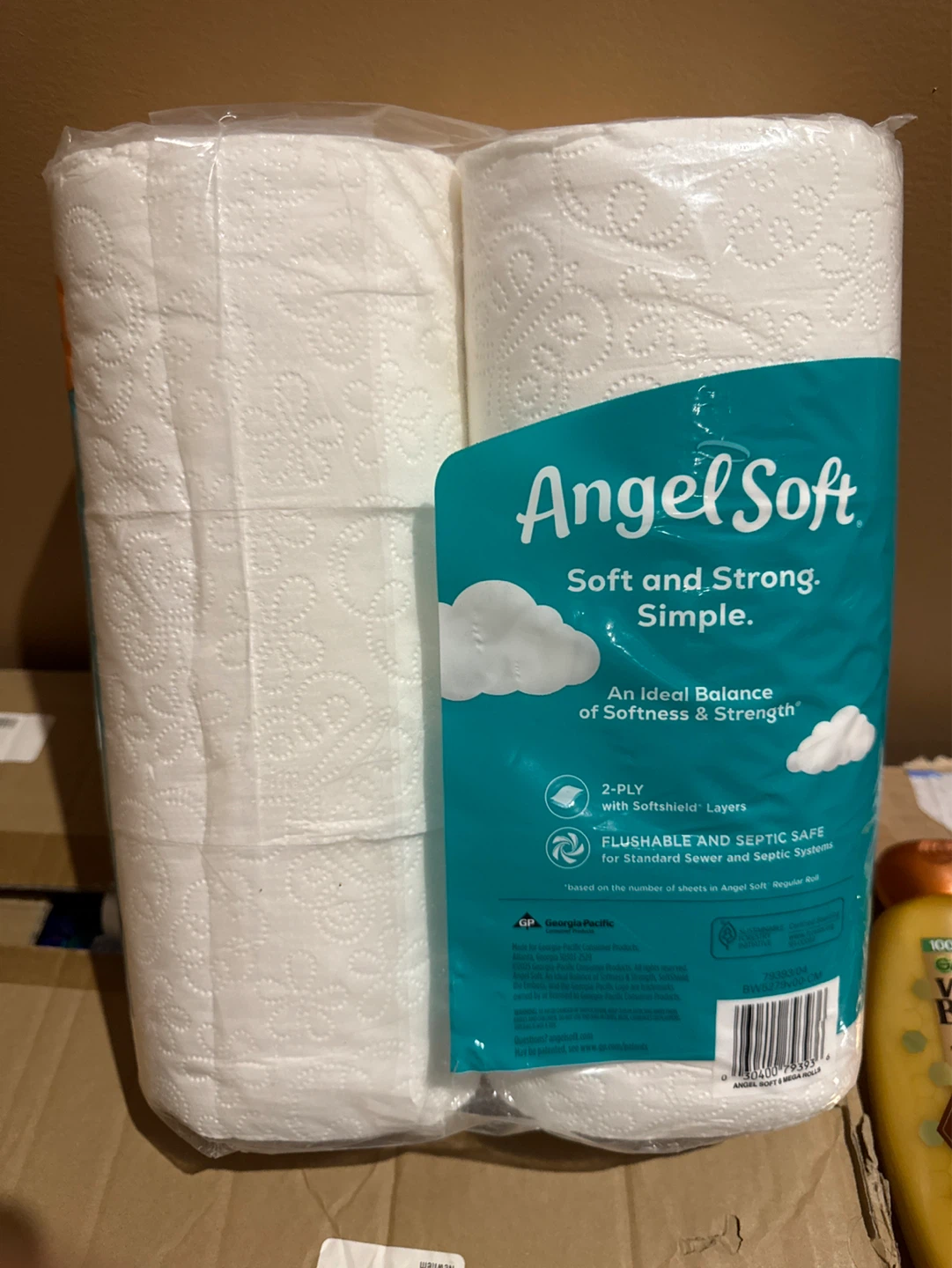 Angel Soft Toilet Paper - 6 Mega Rolls = 24 Regular Rolls - photo 2