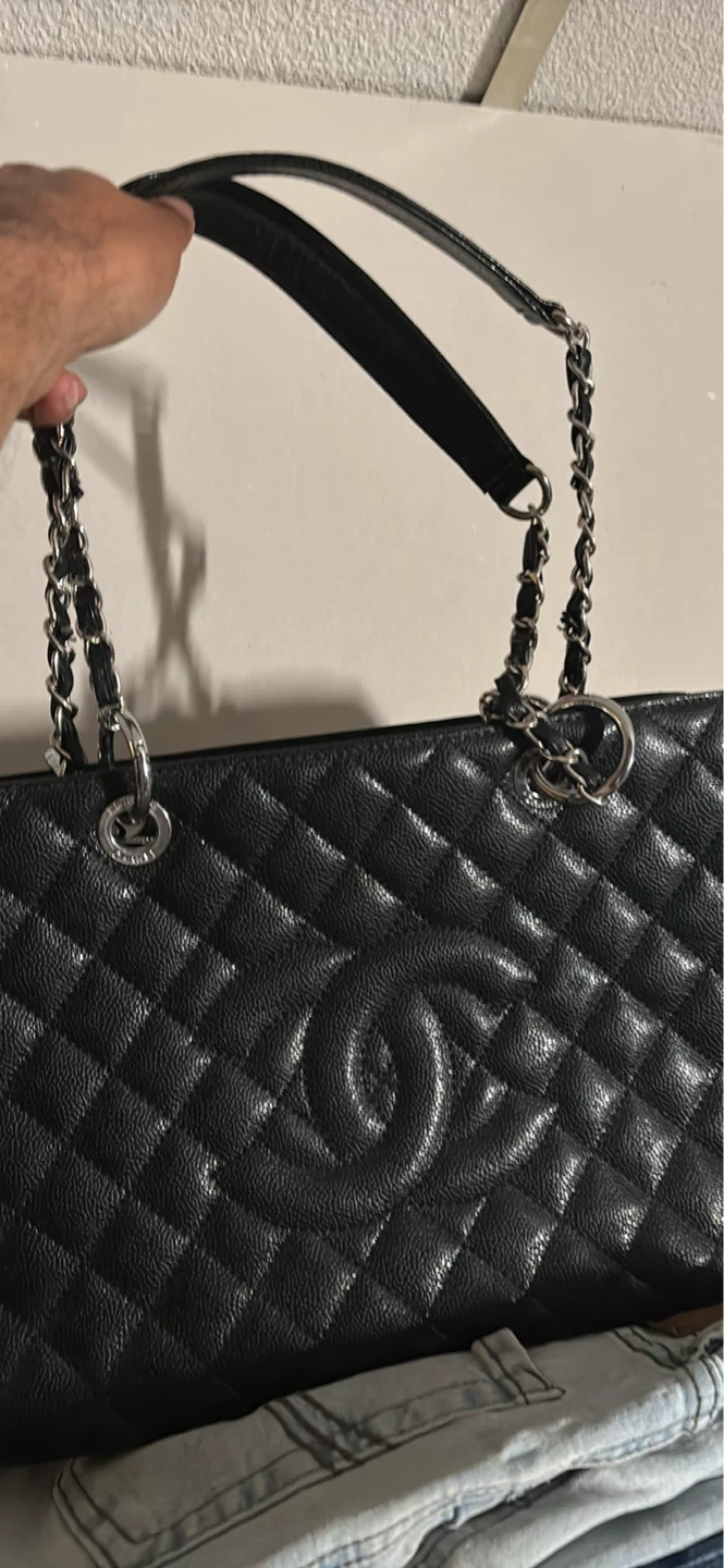 Black Quilted Leather Shoulder Bag