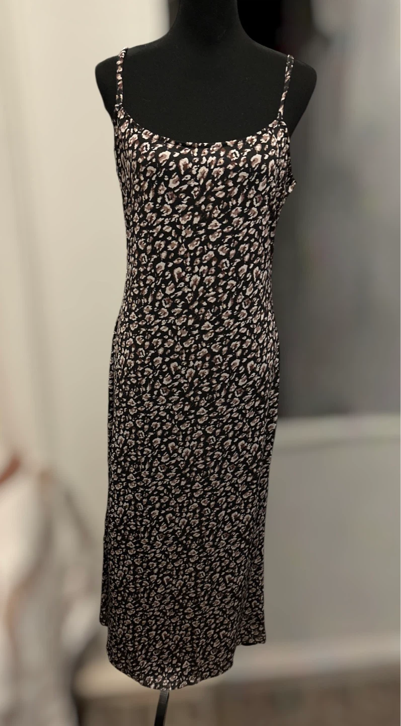 PrettyGarden Women's Leopard Print Maxi Dress XL