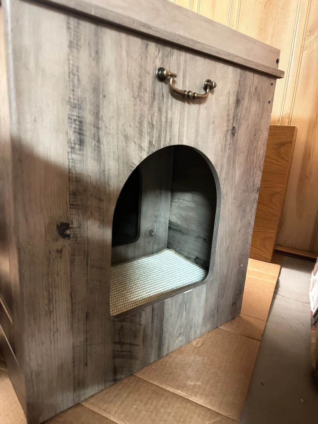 Hzuaneri Cat Litter Box Enclosure - photo 4