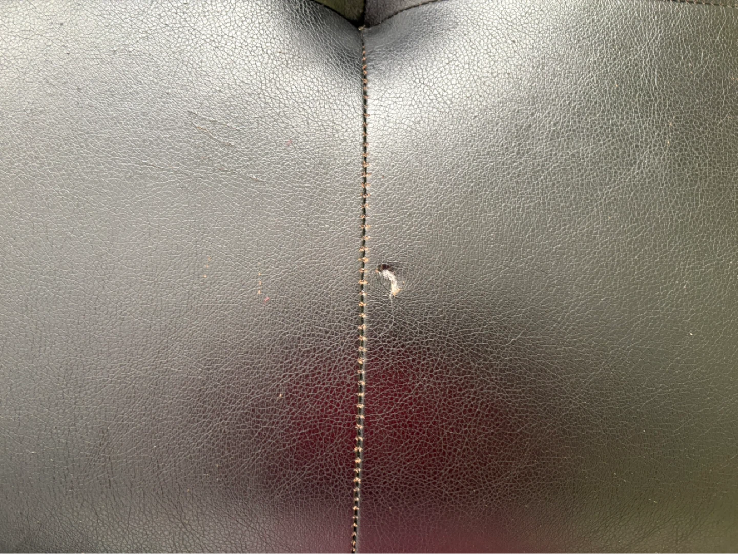 Black Faux Leather Sectional Sofa - photo 5