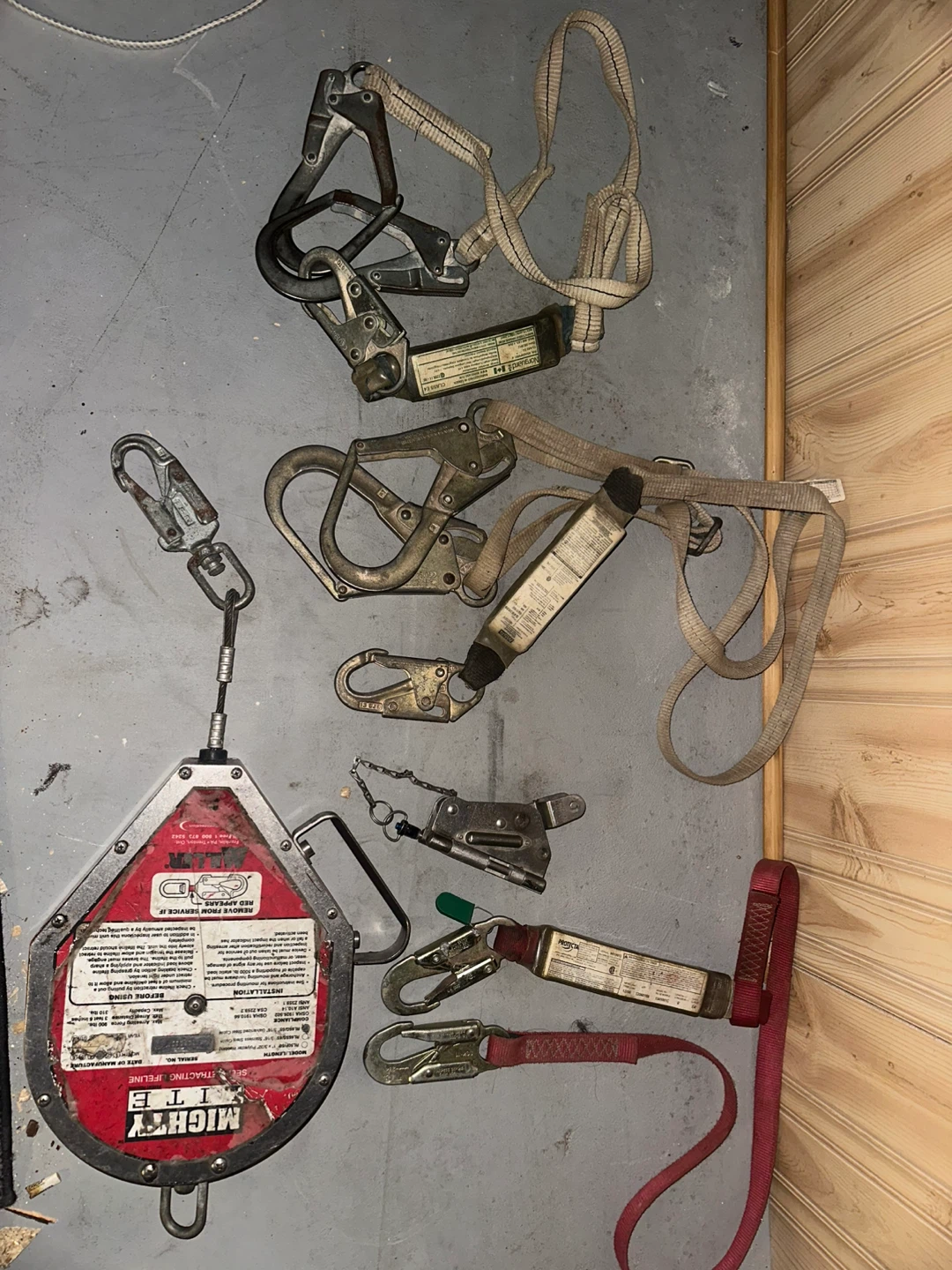 Mighty Lite Retracting Lifeline and Fall Arrest Gear