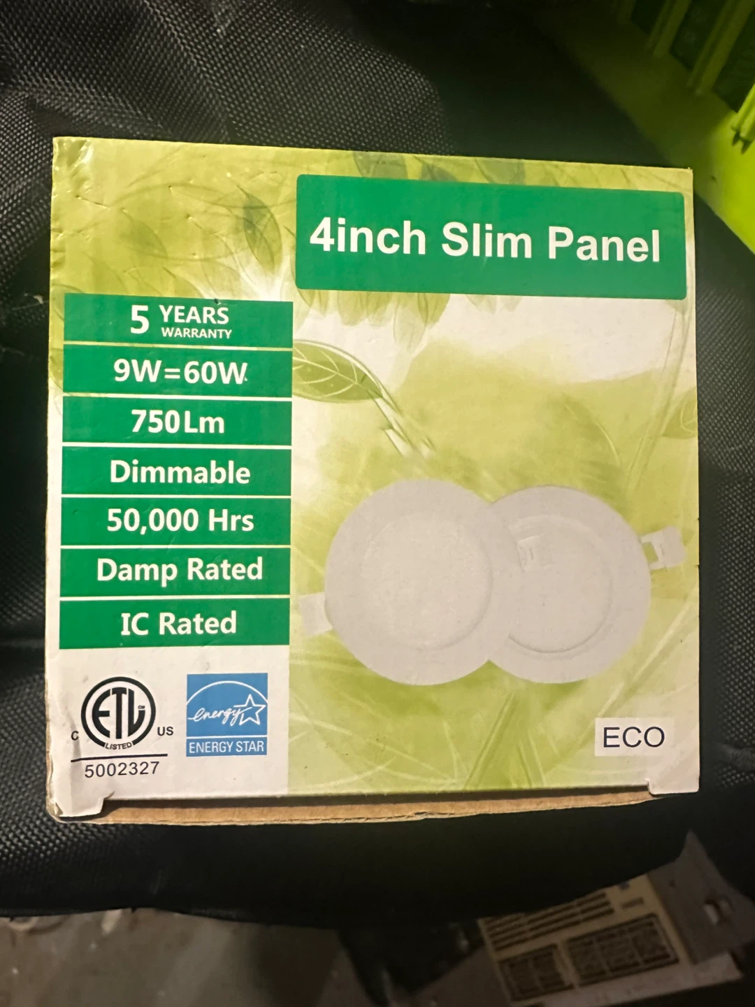 LED 4inch Slim Panel Light - Dimmable, 750 Lumens, 9W