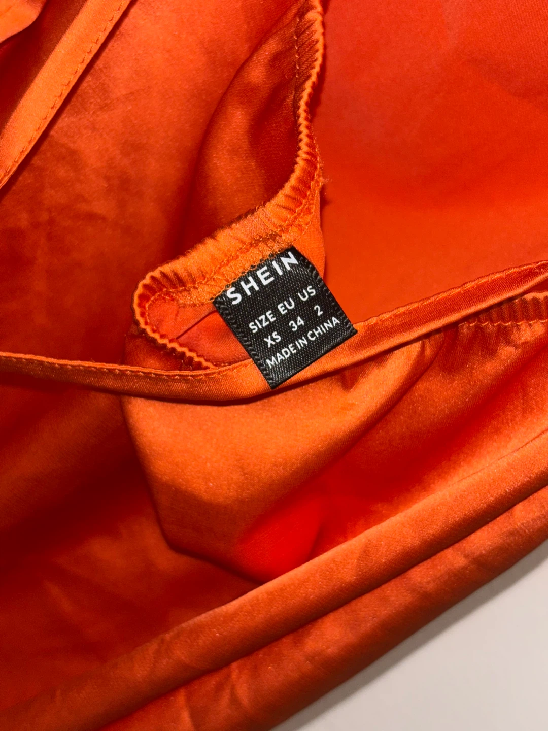 SHEIN Orange Slip Dress XS - photo 5