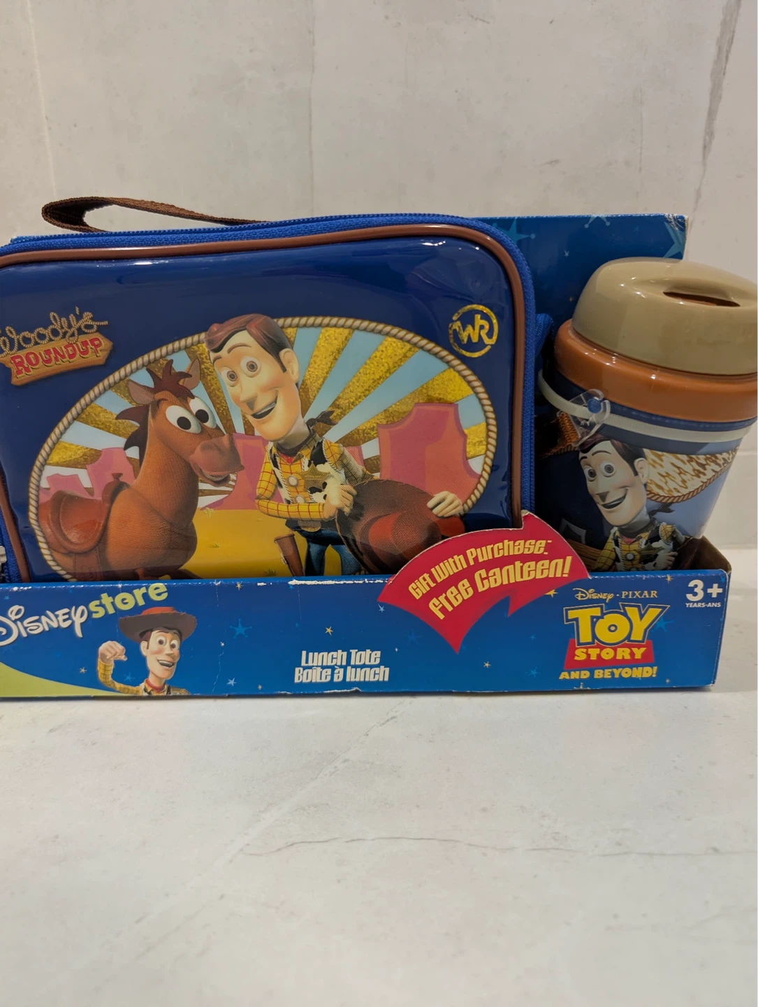 New vintage Disney Toy Story Woody's Lunch bag and Canteen Set - photo 3