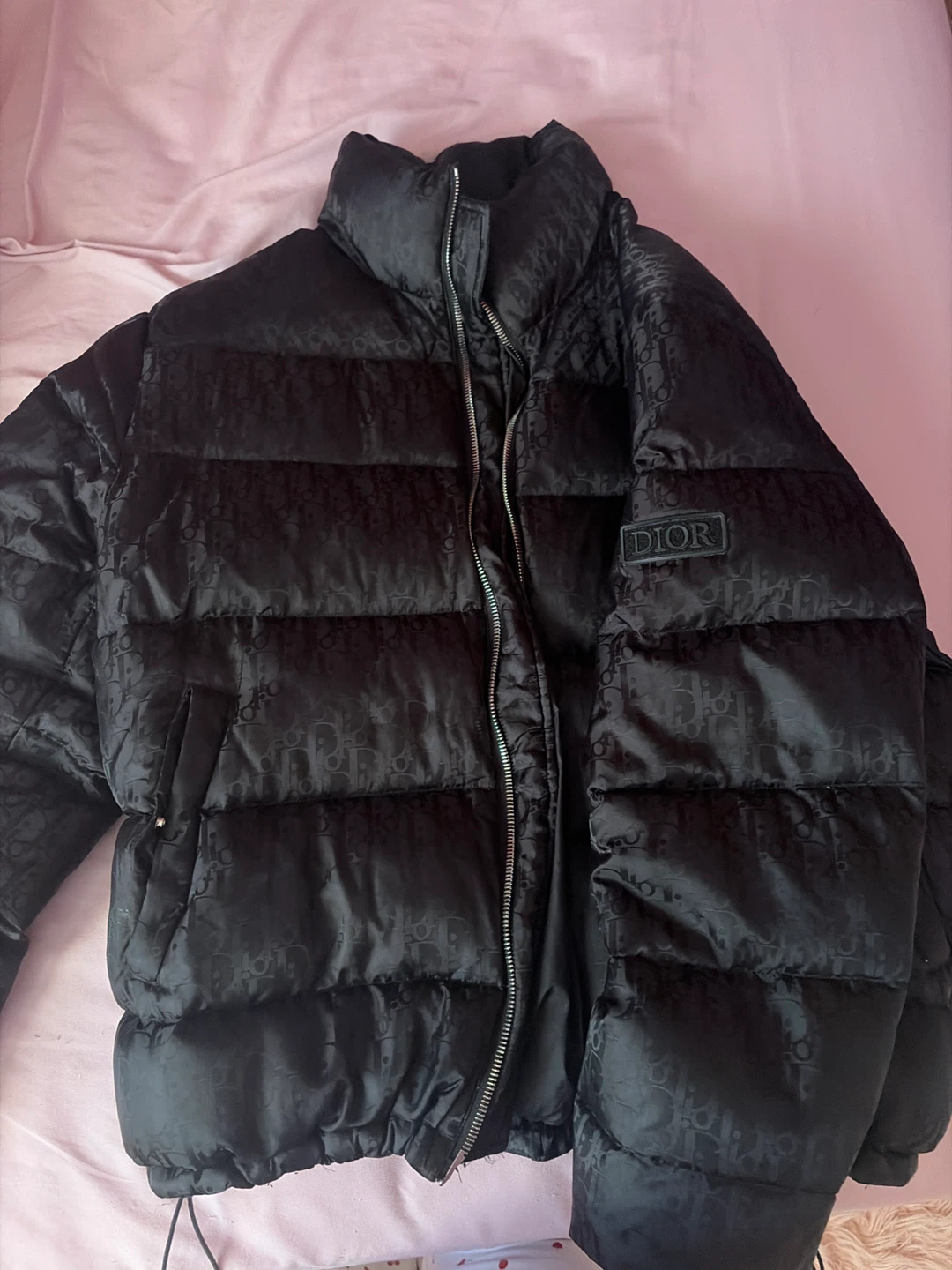 Black Dior Puffer Jacket