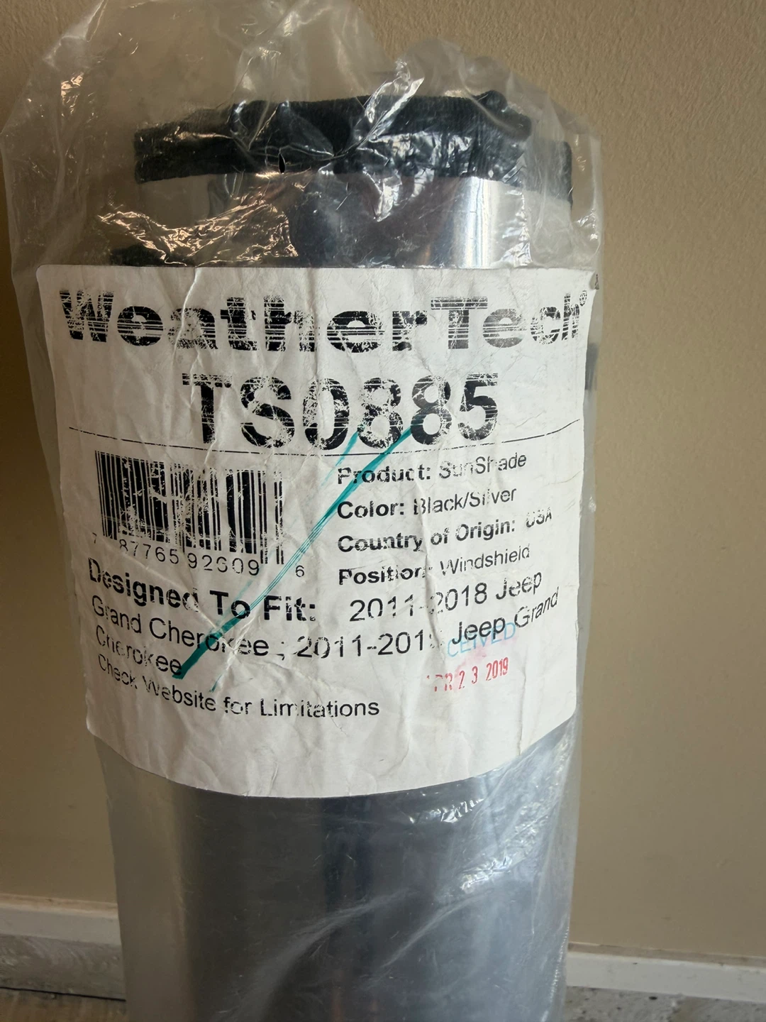 WeatherTech TS0885 SunShade for Jeep Grand Cherokee