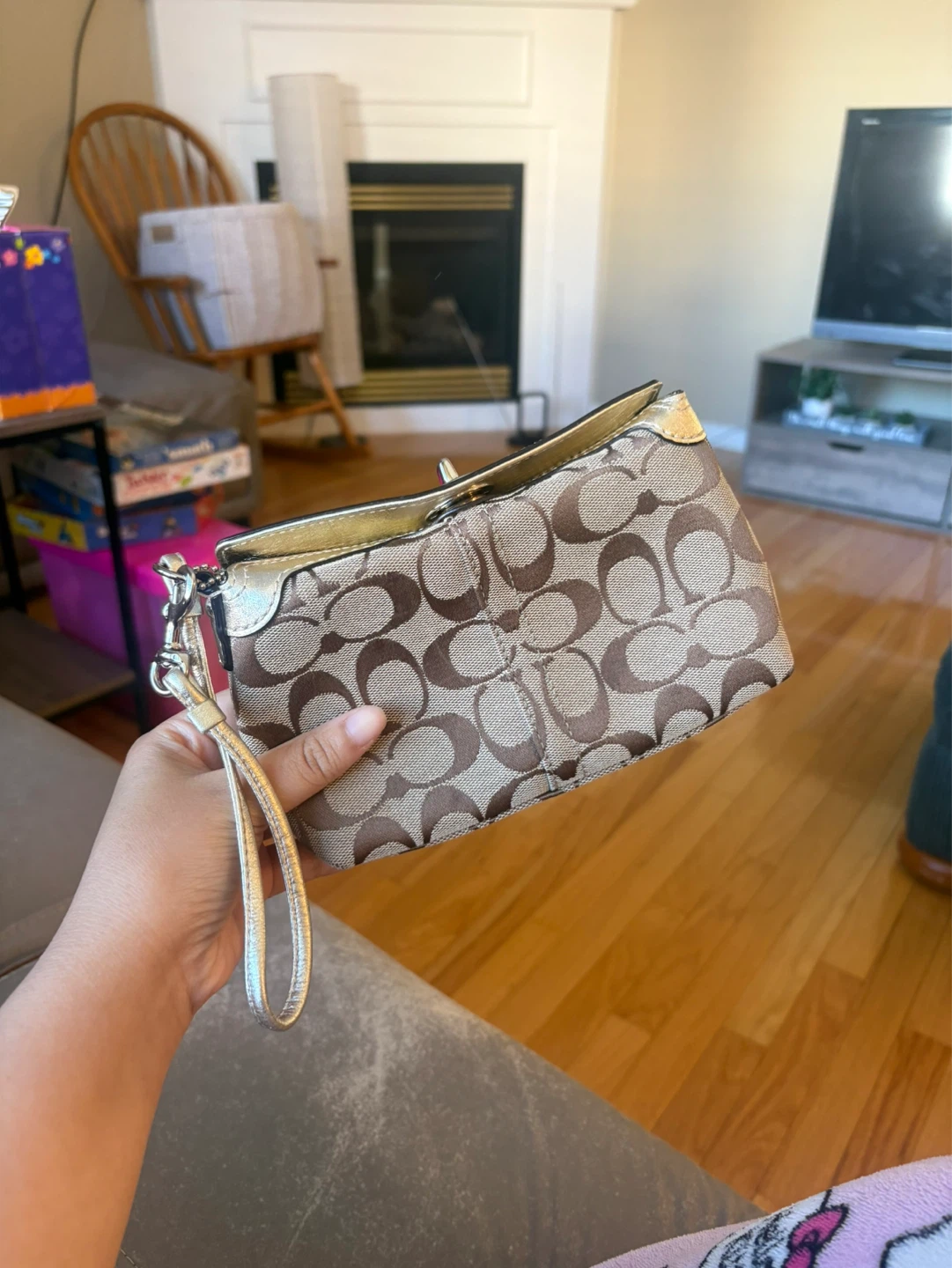 Coach Signature Wristlet