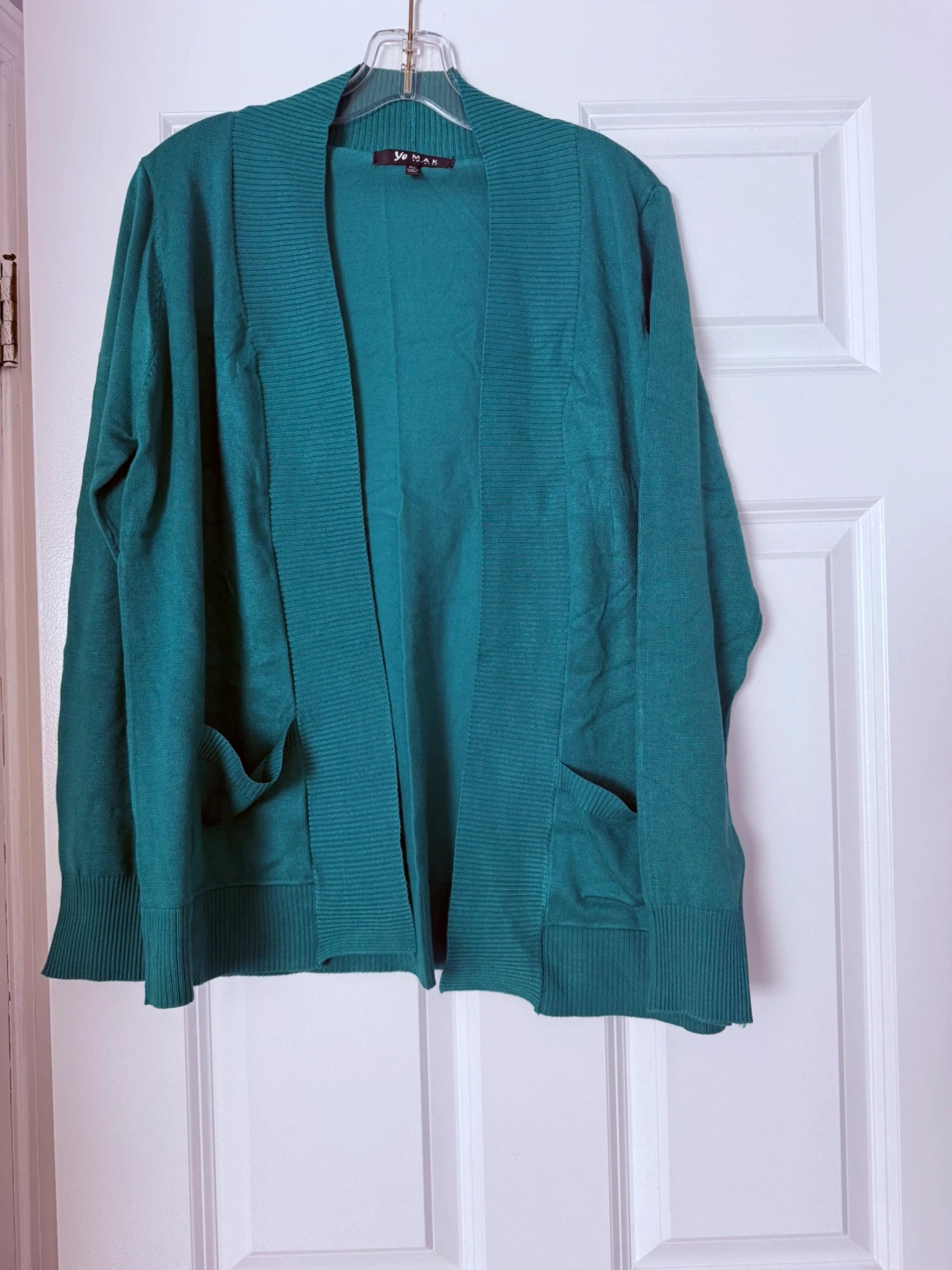 Ye Mak Teal Cardigan Sweater XL - photo 2