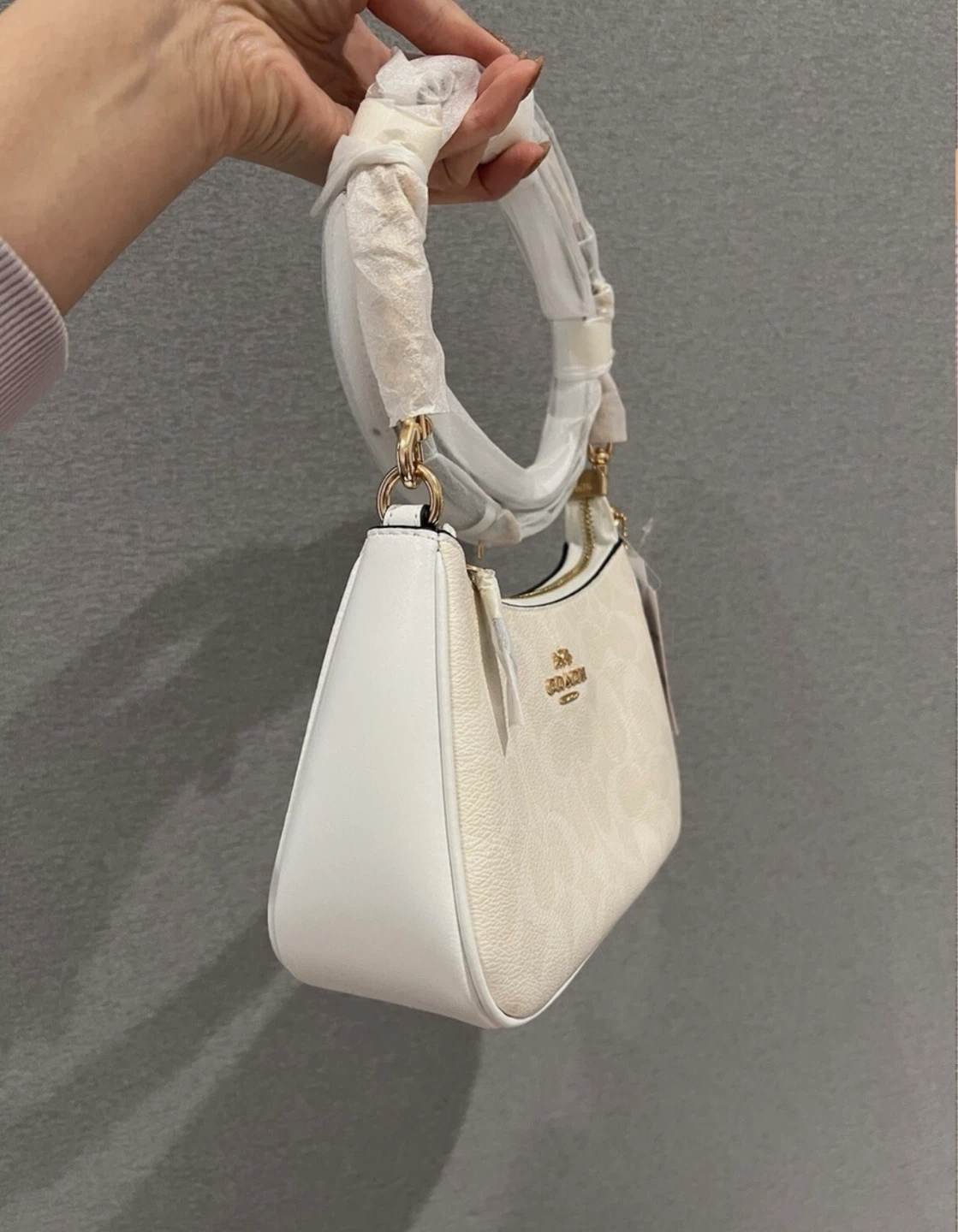 Coach Teri Shoulder Bag In Signature Canvas (Glacier/White) - photo 2