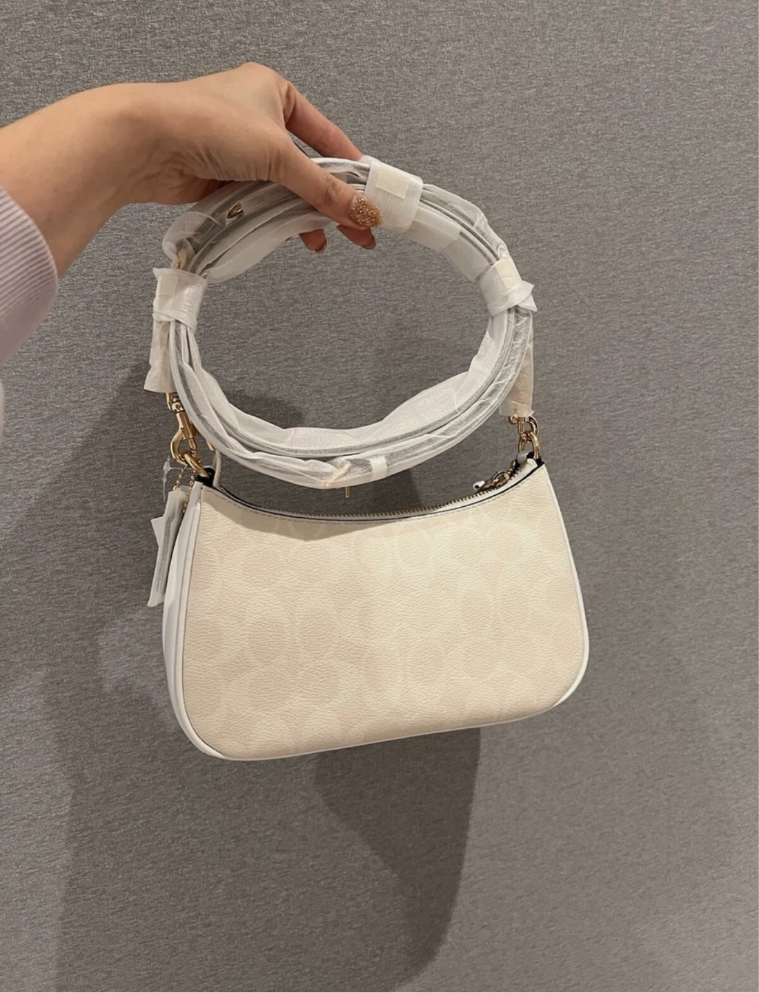 Coach Teri Shoulder Bag In Signature Canvas (Glacier/White) - photo 3