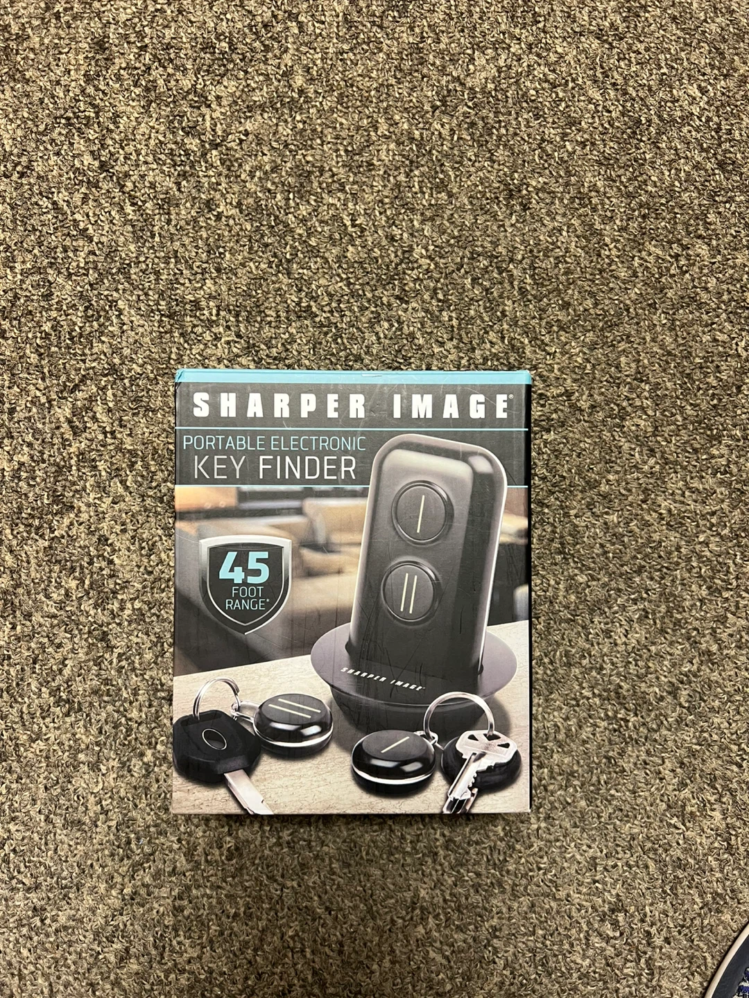 Sharper Image Portable Electronic Key Finder with 2 Fobs