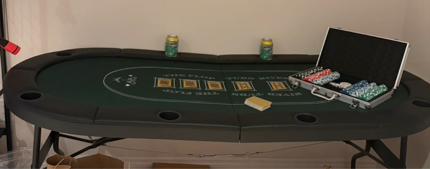 Folding Poker Table - photo 2