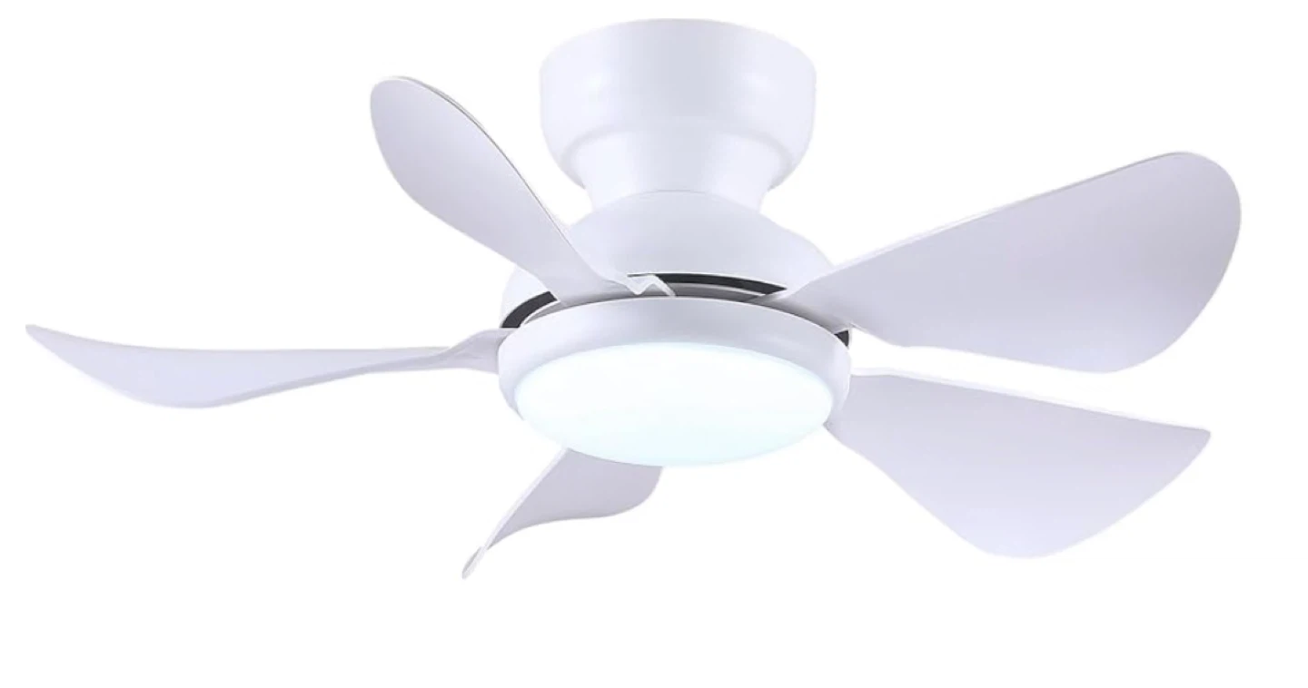 White Ceiling Fan with LED Light
