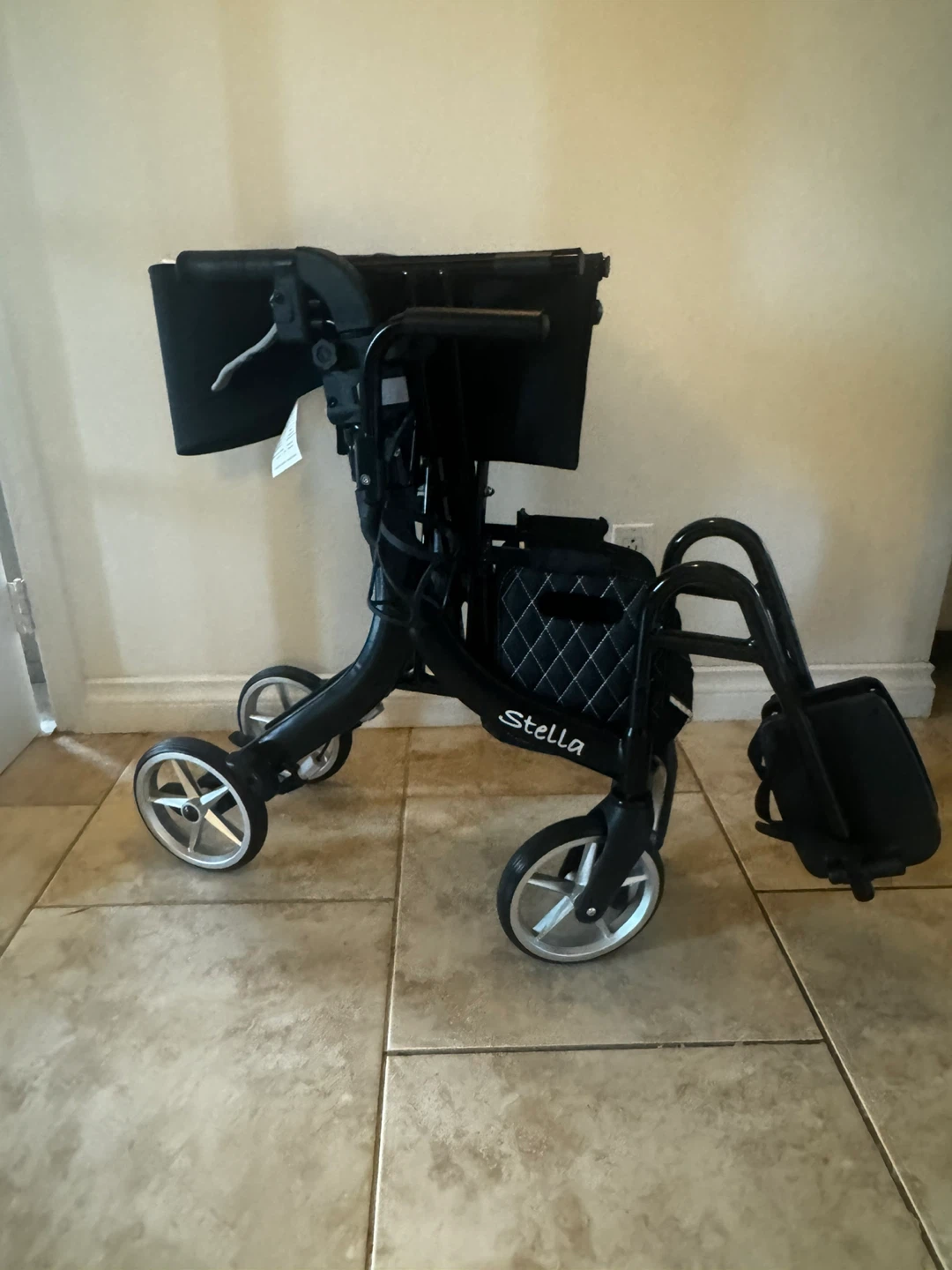 Stella 4-Wheel Mobility Walker with Seat and Footrest