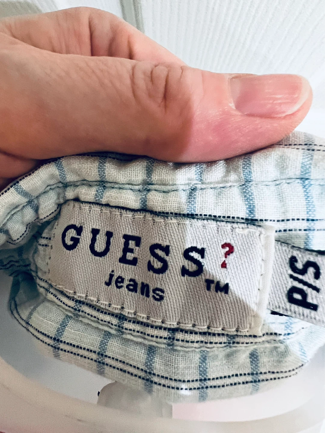 Guess Jeans Sleeveless Plaid Button-Up Shirt - photo 4