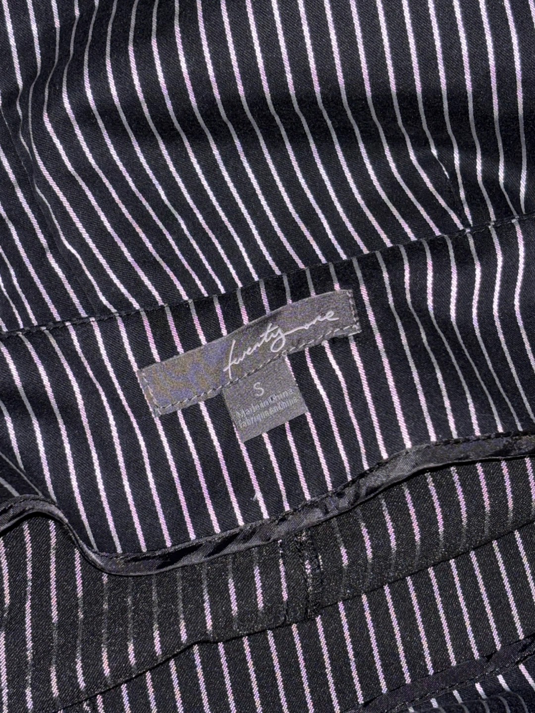 Pinstripe Mini Skirt - Size S - photo 3