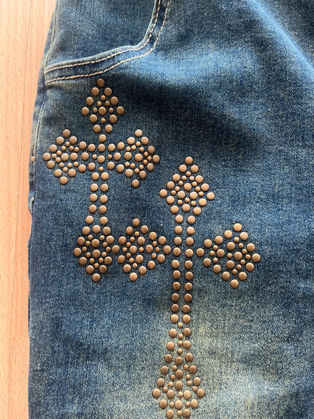 y2k alternative flared jeans - photo 2