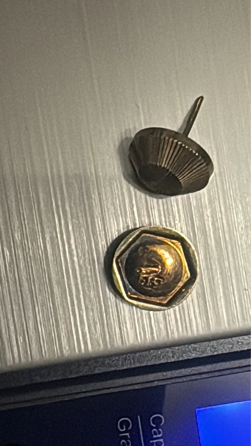 Vintage 14K euro gold (585) Finial Studs (2) - photo 2