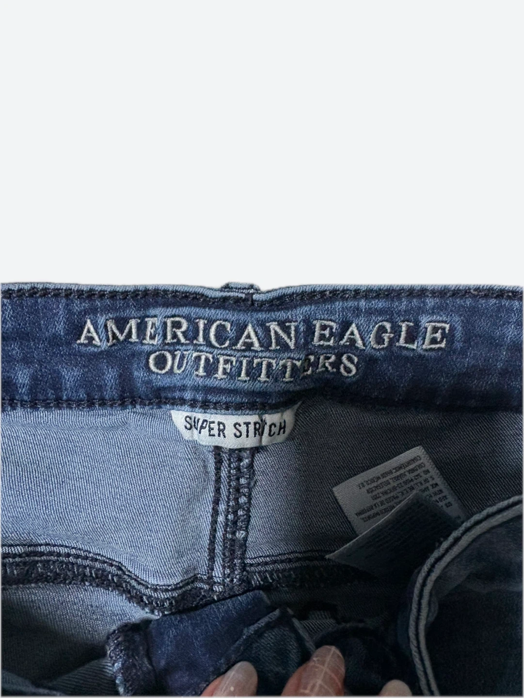 💙American Eagle Outfitters Sky High Shortie Denim Shorts Size 2 - photo 2