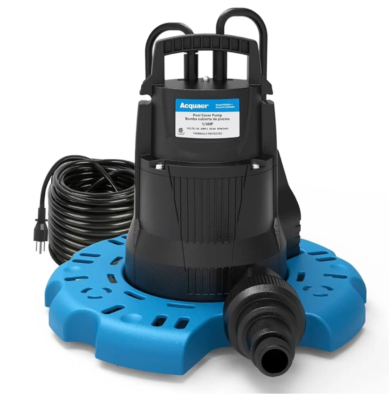 Acquaer 1/4 HP Pool Cover Pump