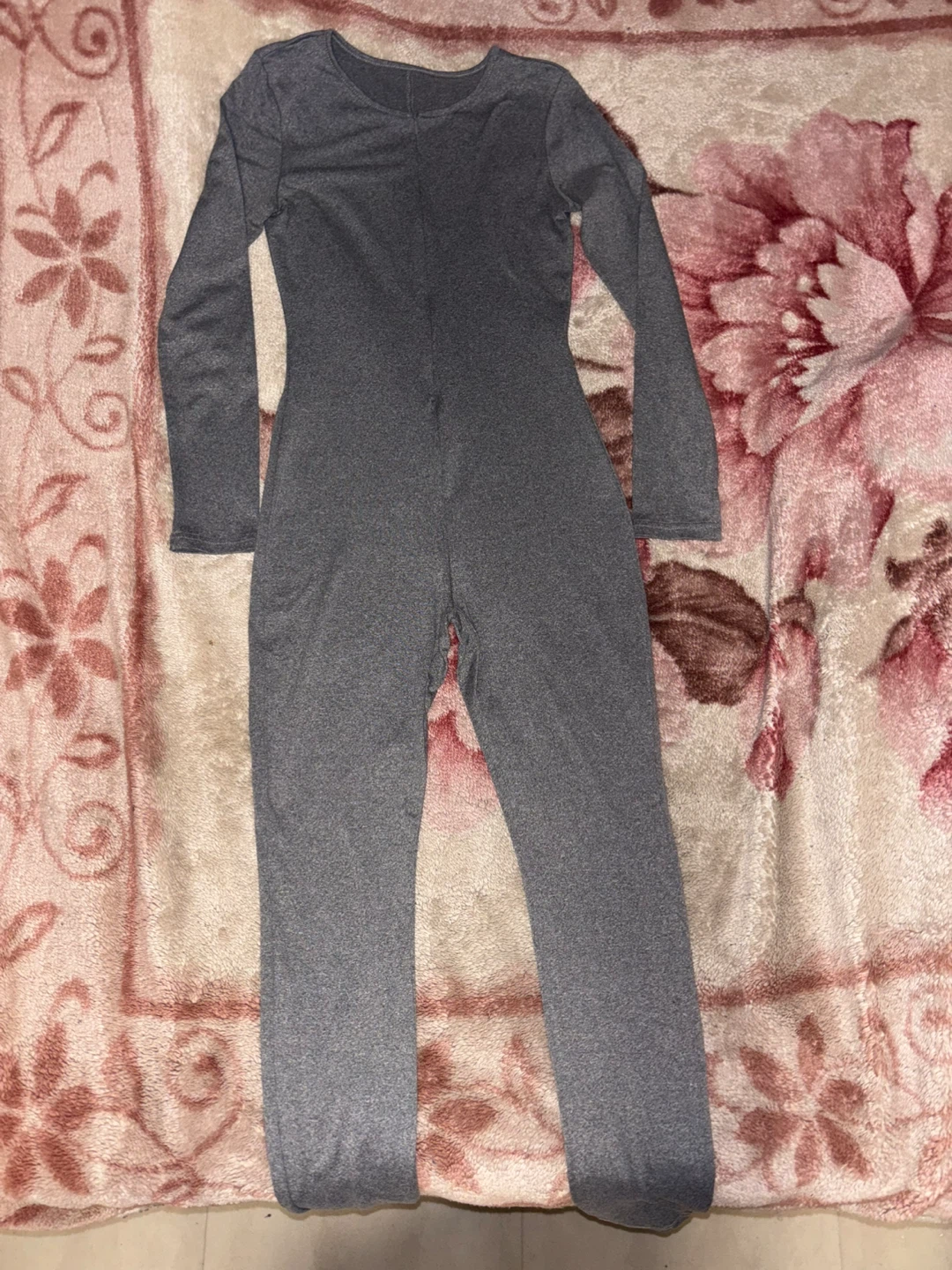 SHEIN Grey Long Sleeve Jumpsuit XS
