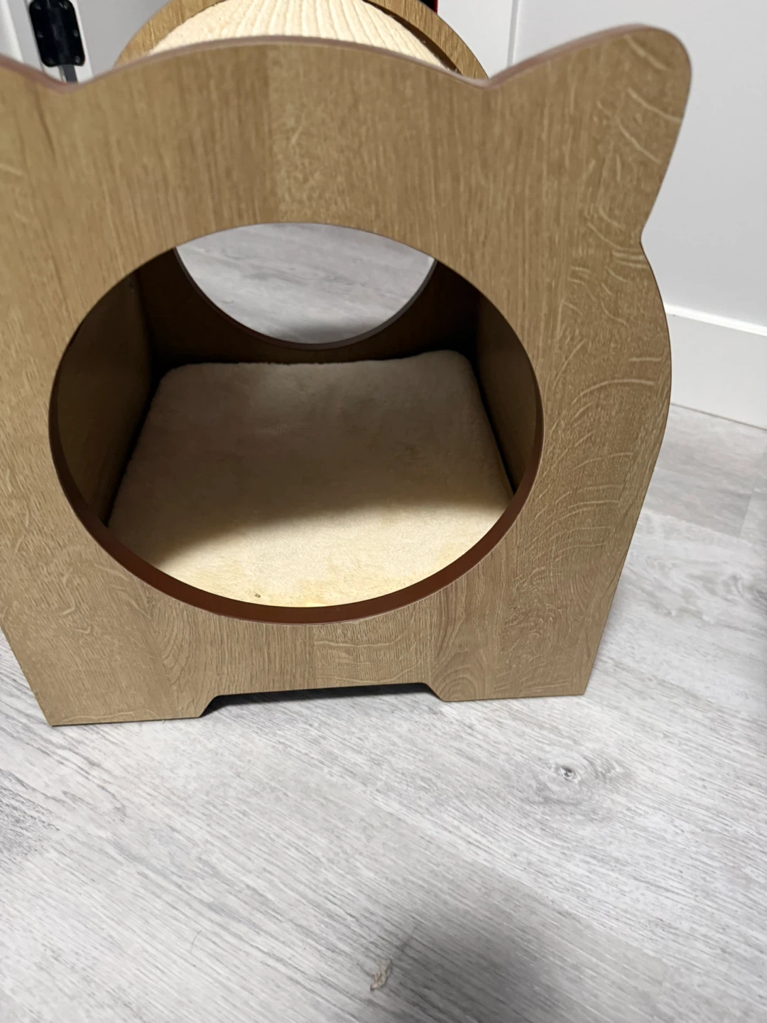 Cat Scratcher Condo with Plush Bed