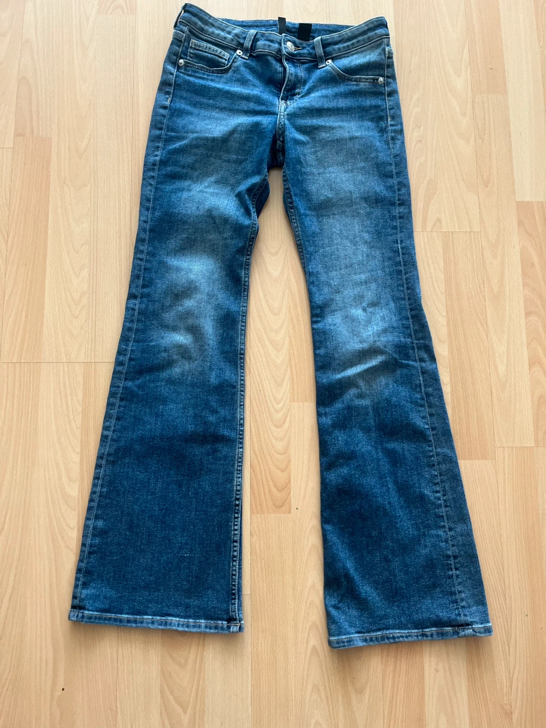 low rise boot cut jeans