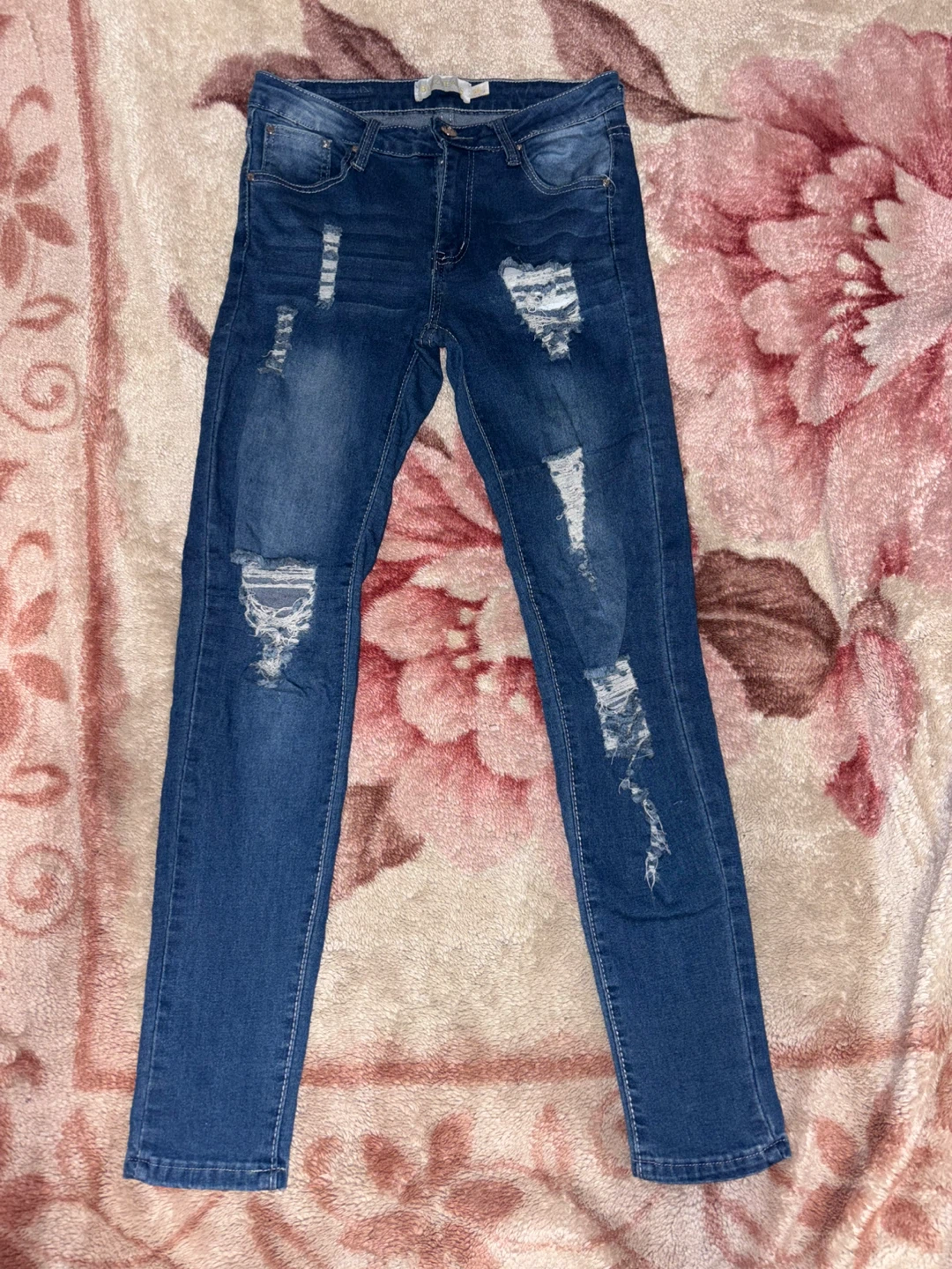 BUZZJEANS Distressed Blue Denim Jeans Size 5/6