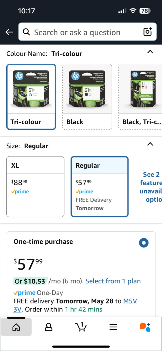 HP562W 61 Colour Ink Cartridge (2) - photo 2