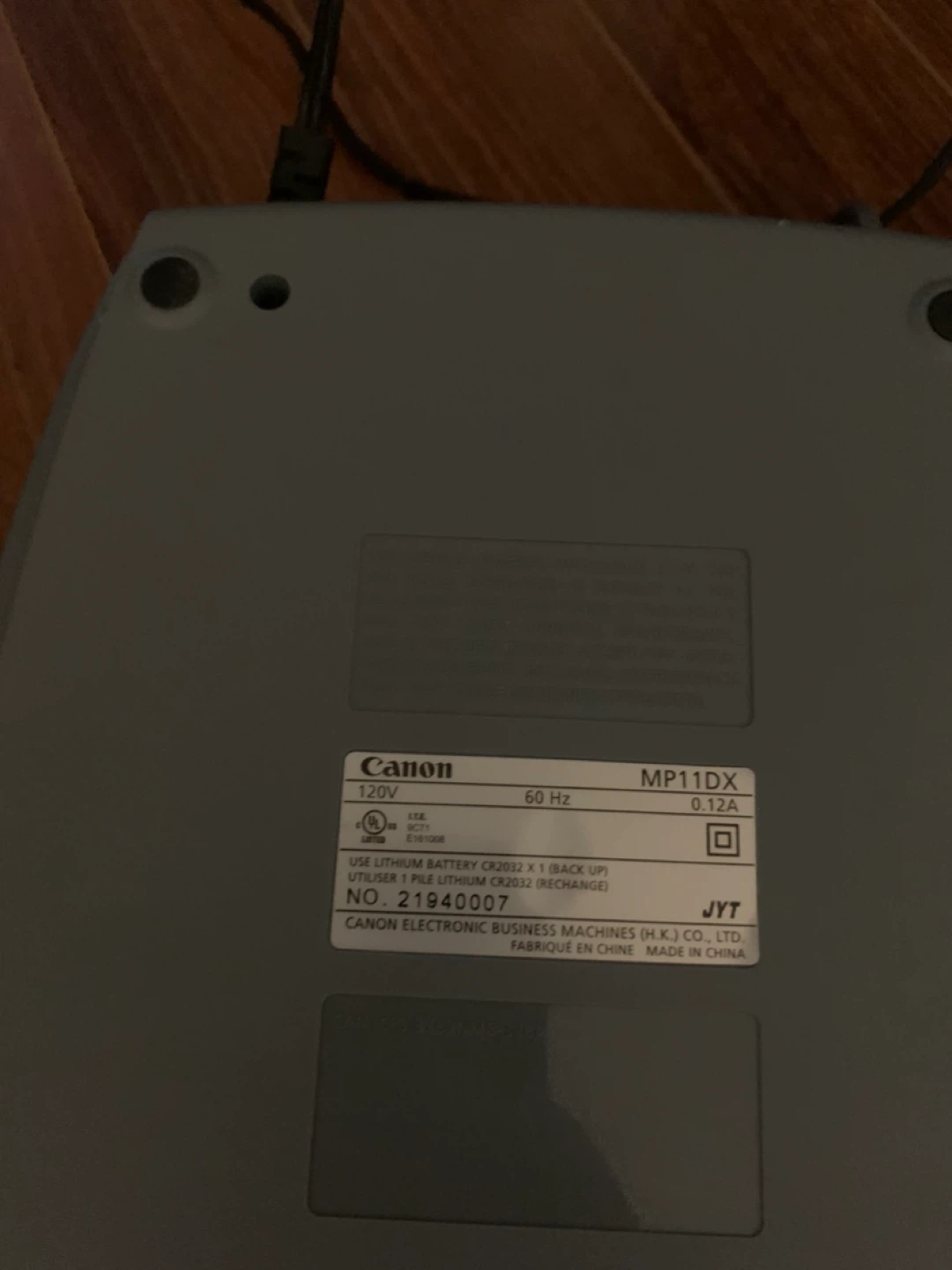 Canon MP11DX Calculator with Printer - photo 4