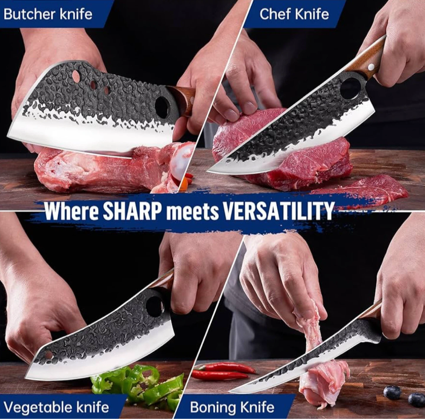 Premium Kitchen Knife Set - 4 Piece Hand Forged - photo 5