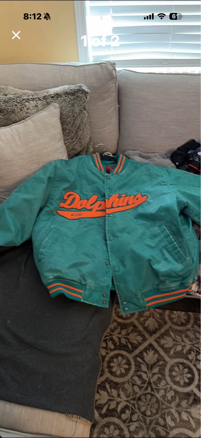 Miami Dolphins Reebok Bomber Jacket - photo 2