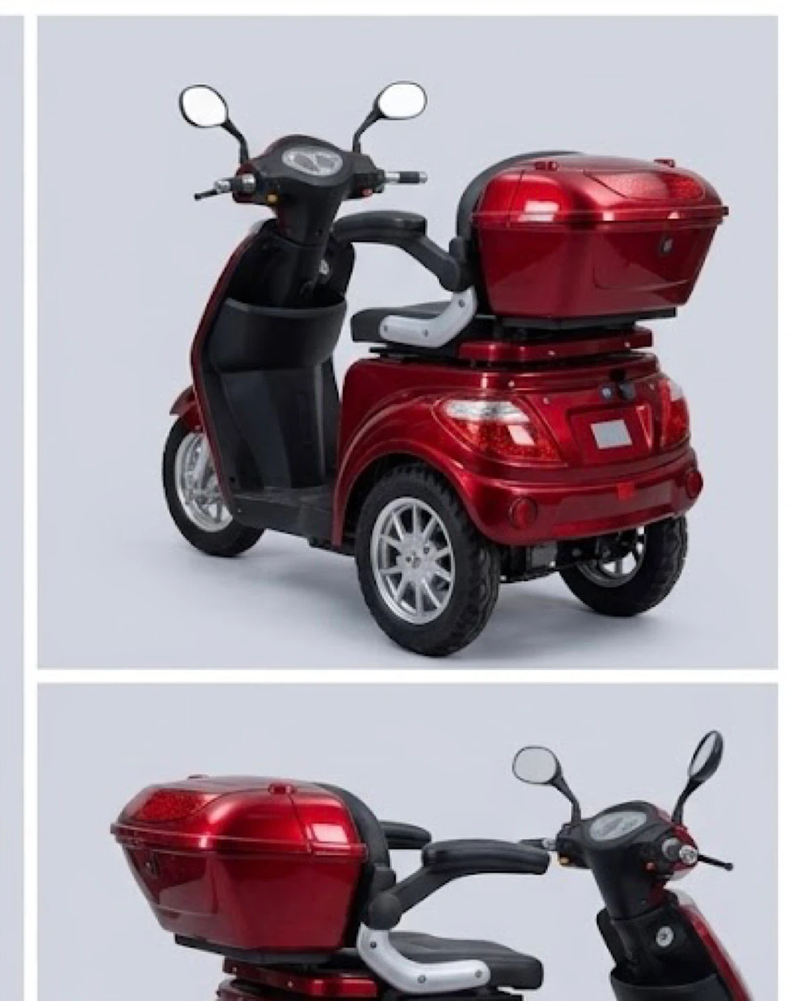 Candy Red 3-Wheel E-Bike – Excellent Condition (Needs Battery) - photo 2