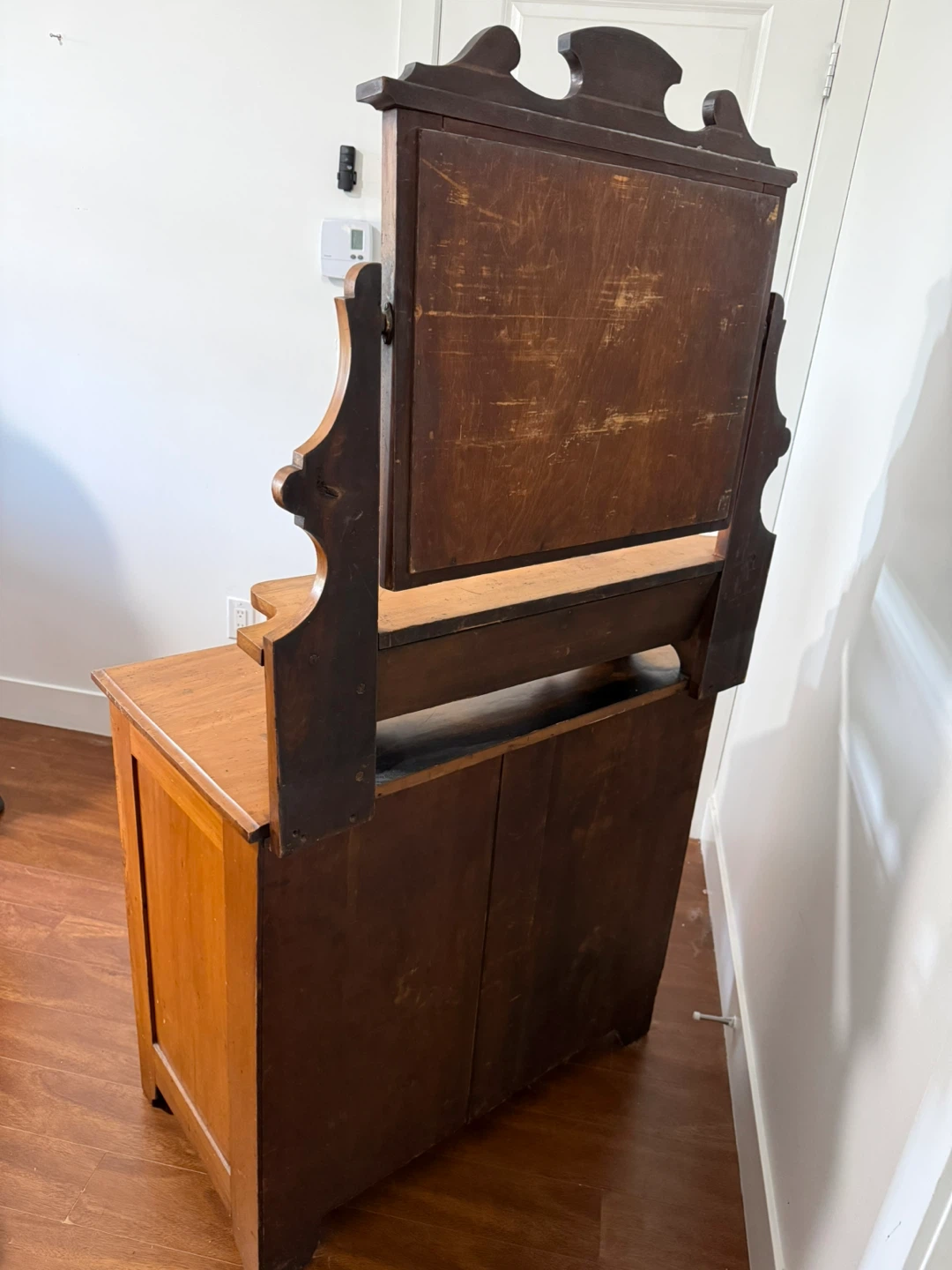 Antique Wooden Dresser with Mirror - photo 3