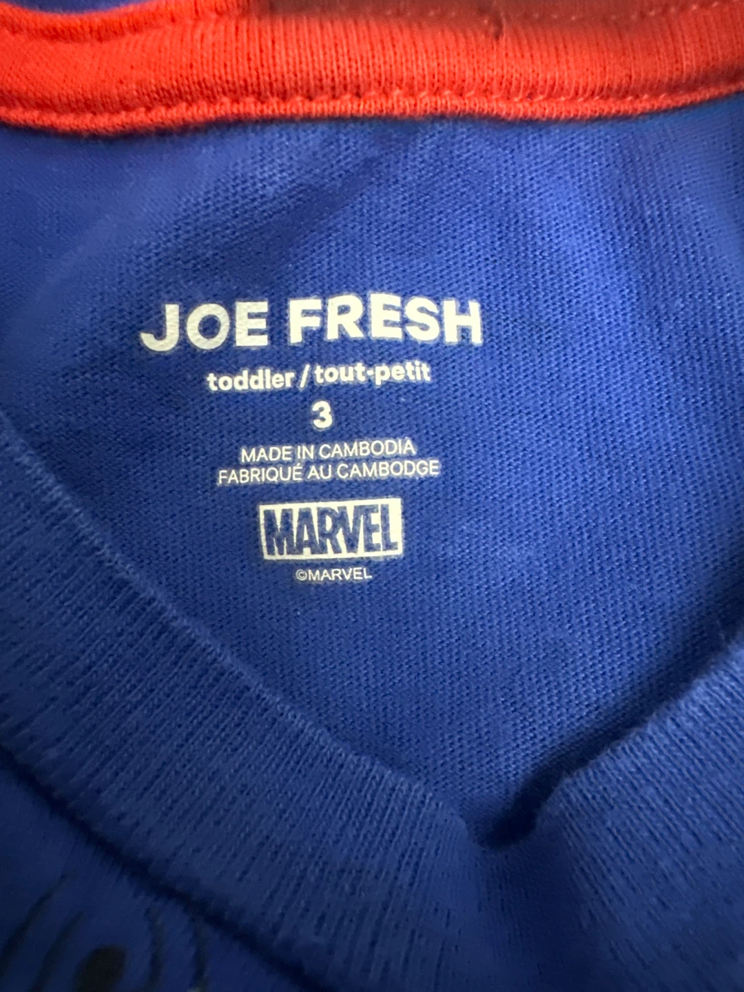 Joe Fresh Toddler Spiderman Long Sleeve Shirt Size 3 - photo 2