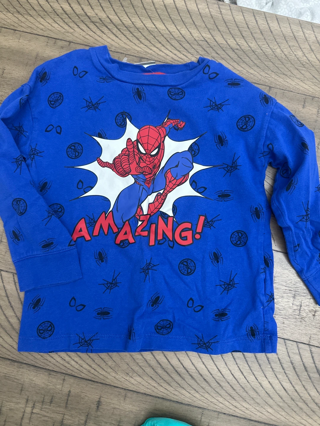 Joe Fresh Toddler Spiderman Long Sleeve Shirt Size 3