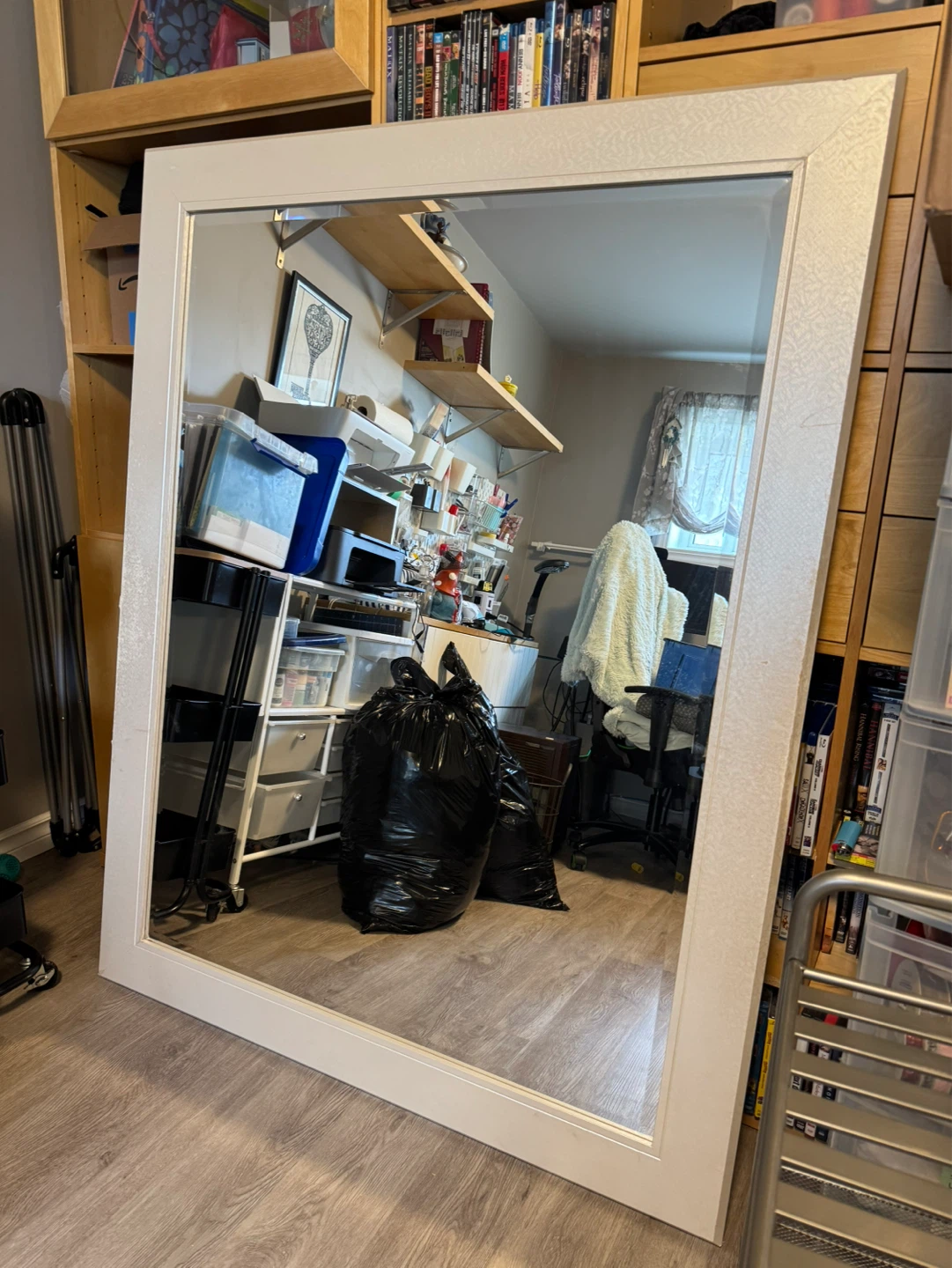 Large White Mirror