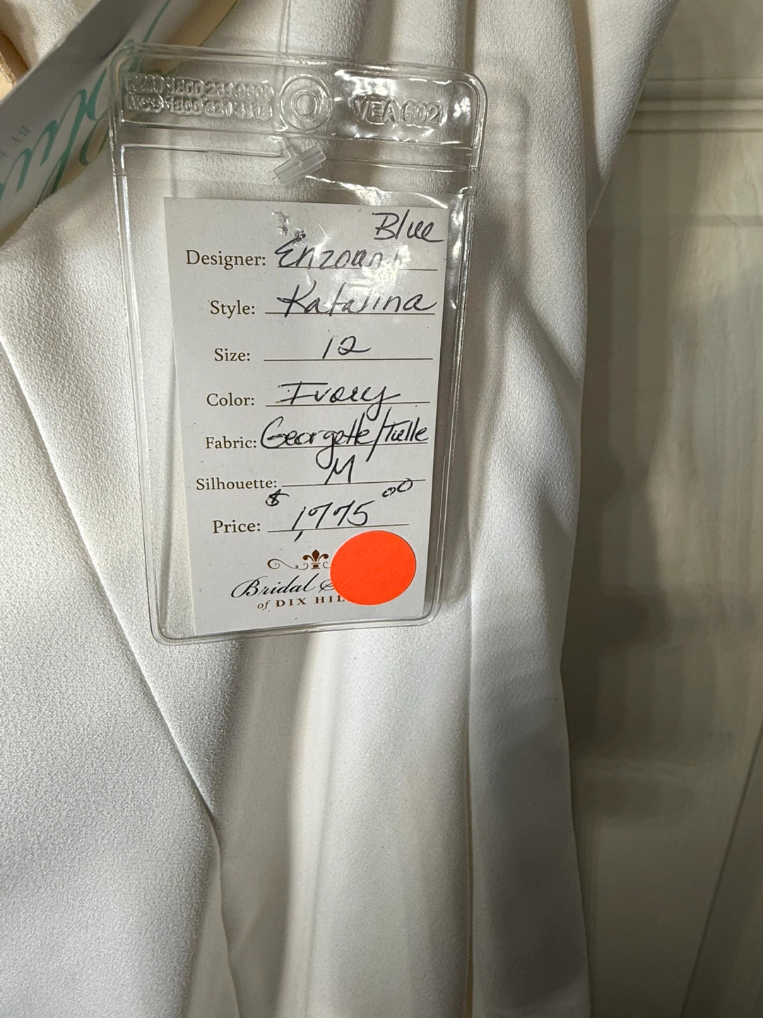 Enzoani "Katalina" Mermaid Wedding Dress Ivory Size 12 - photo 5