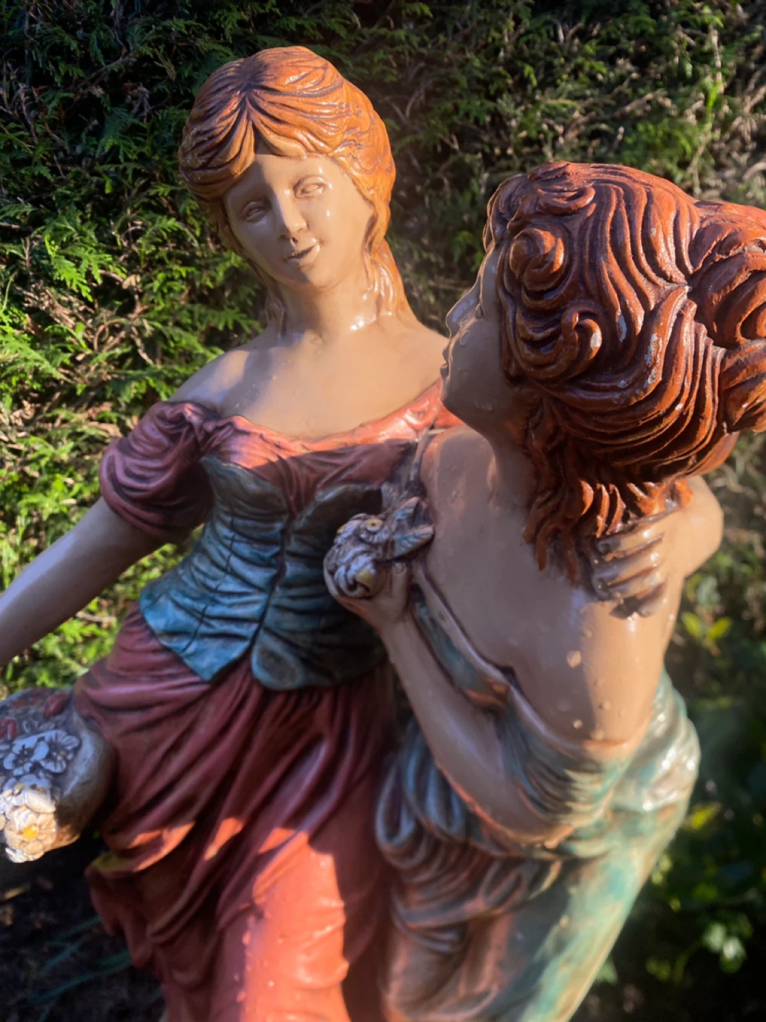 Vintage large Plaster sculpture called Two Sisters - photo 2