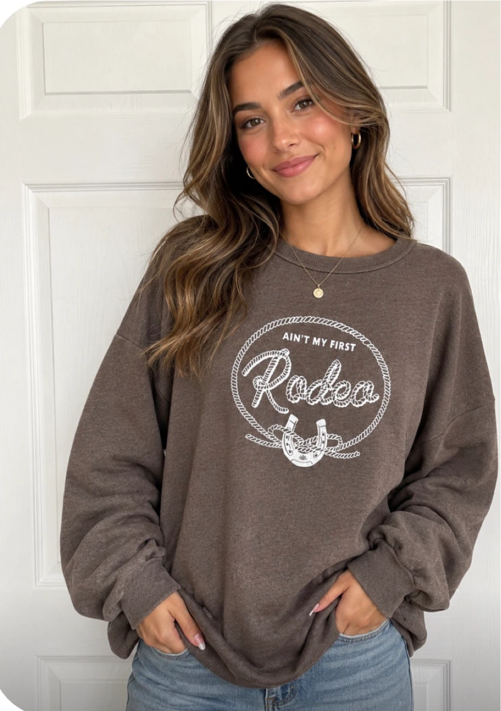 CHSR "Ain't My First Rodeo" Graphic Sweatshirt - Size L