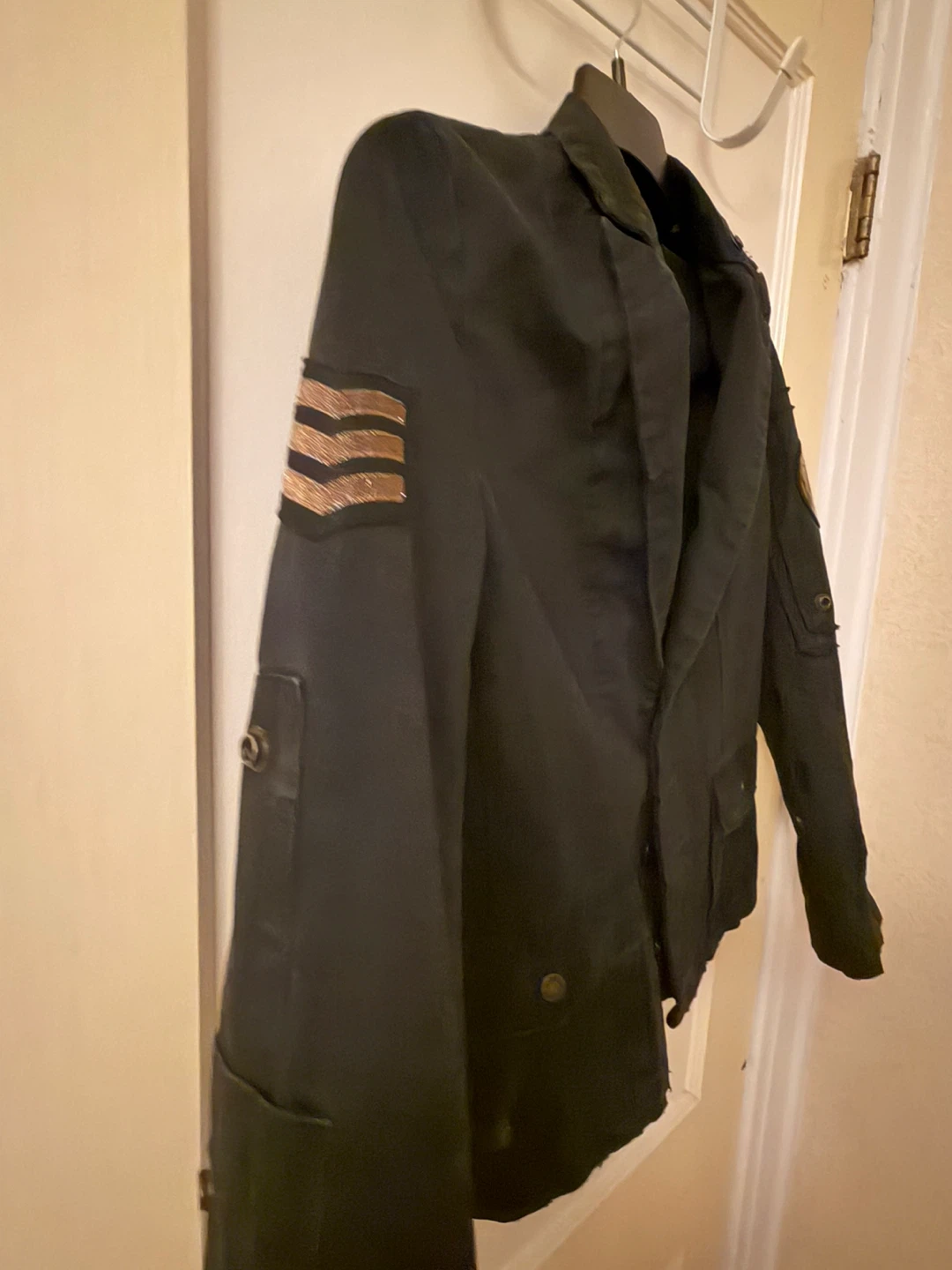 ZADIG & VOLTAIRE virginia grunge washed black military Jacket - photo 2