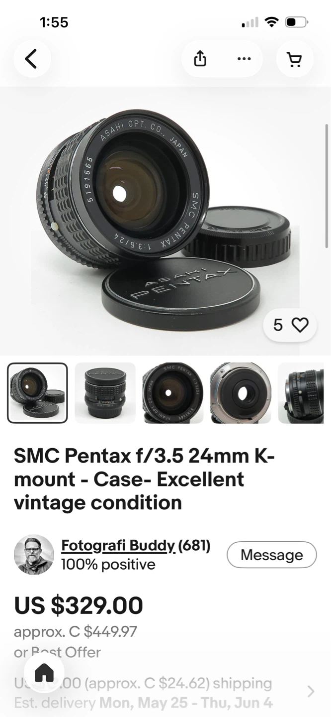 SMC Pentax 1:4/20 Lens - photo 5