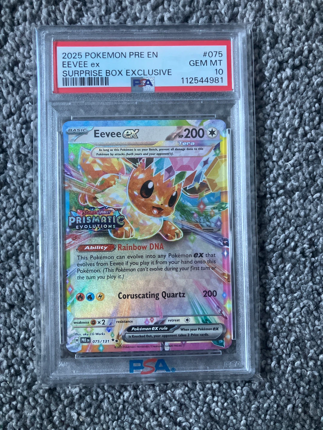 Pokemon PSA 10.  Eevee &  gardevoir cards - photo 2